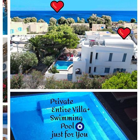 Captain Lazaros Villa: Black Beach Resort with Pool and Sea View Perissa  Exterior photo