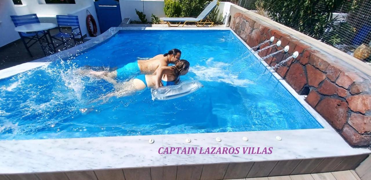 Captain Lazaros Villa: Black Beach Resort with Pool and Sea View Perissa  Exterior photo